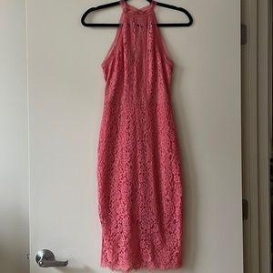 Express pink cocktail dress